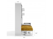 Parete Letto - Twin Wall Bed System with Desk