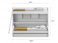 NEW Bel Mondo Twin Over Full/Full XL Bunk Bed Set