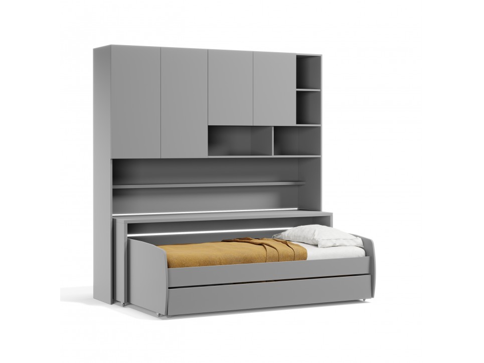 Eco Compact Twin/Twin XL Sofa Bed and Cabinets System