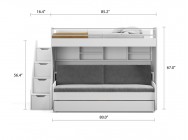 Eco Bel Mondo Twin Over Twin XL Bunk Bed Set