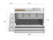 Eco Bel Mondo Twin Over Full/Full XL Bunk Bed Set