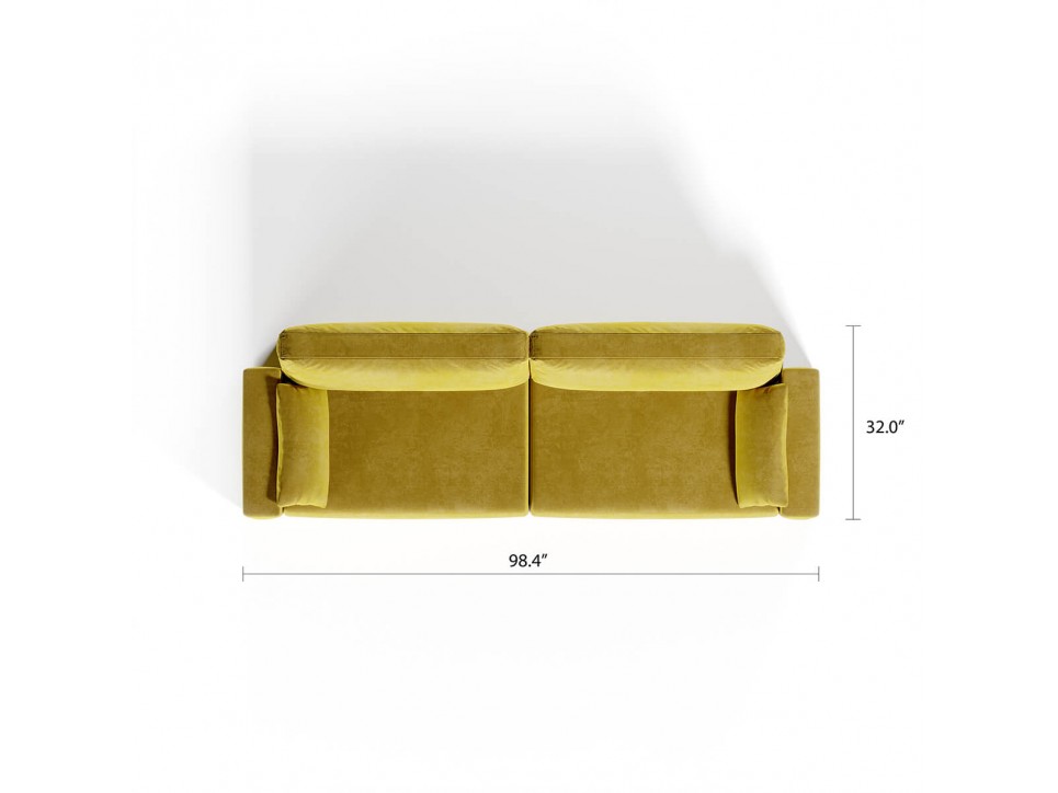 Royal Horizontal Queen 2 Seat Sofa