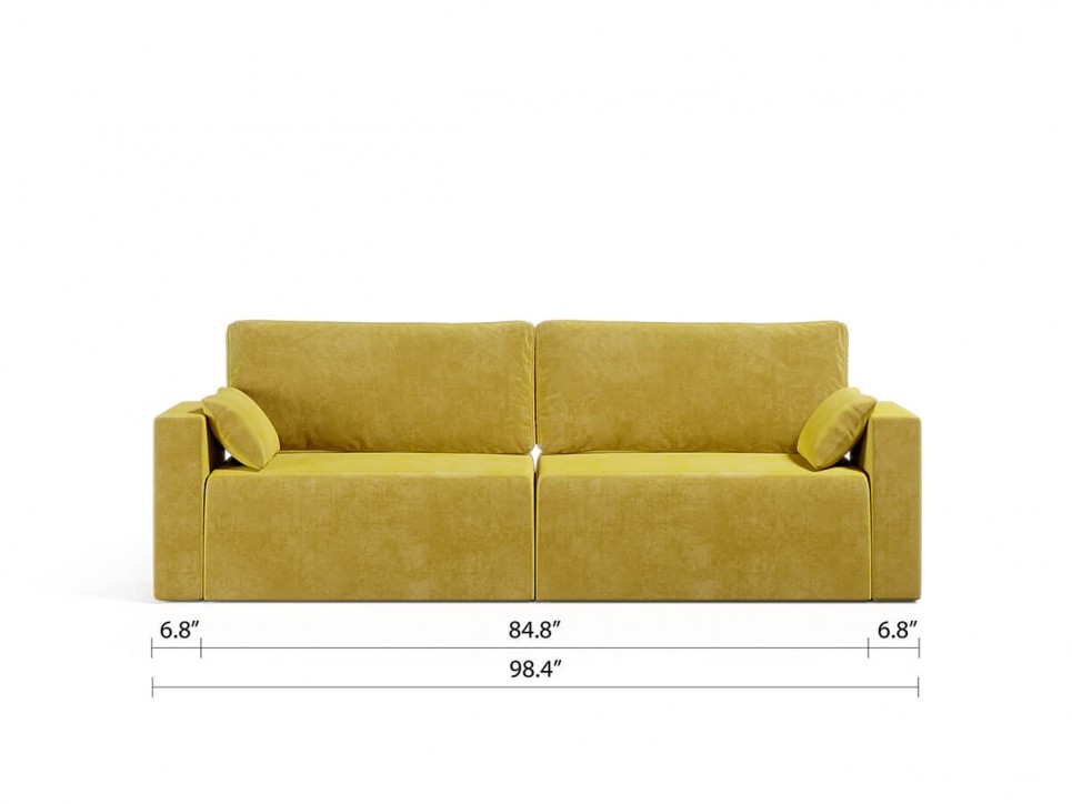 Royal Horizontal Queen 2 Seat Sofa