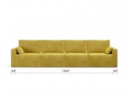 Royal Vertical Queen 4 Seat Sofa