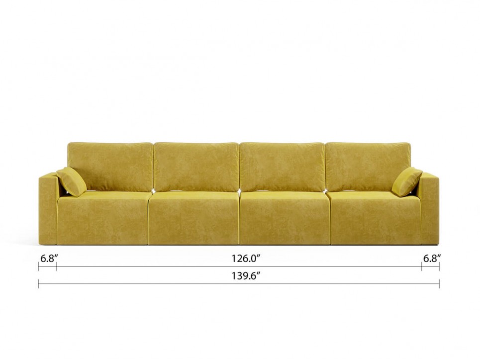 Royal Vertical Queen 4 Seat Sofa