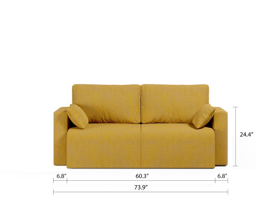 Royal Vertical Queen 2 Seat Storage Sofa