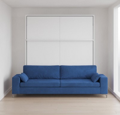 Royal King Murphy Bed with Sectional Sofa